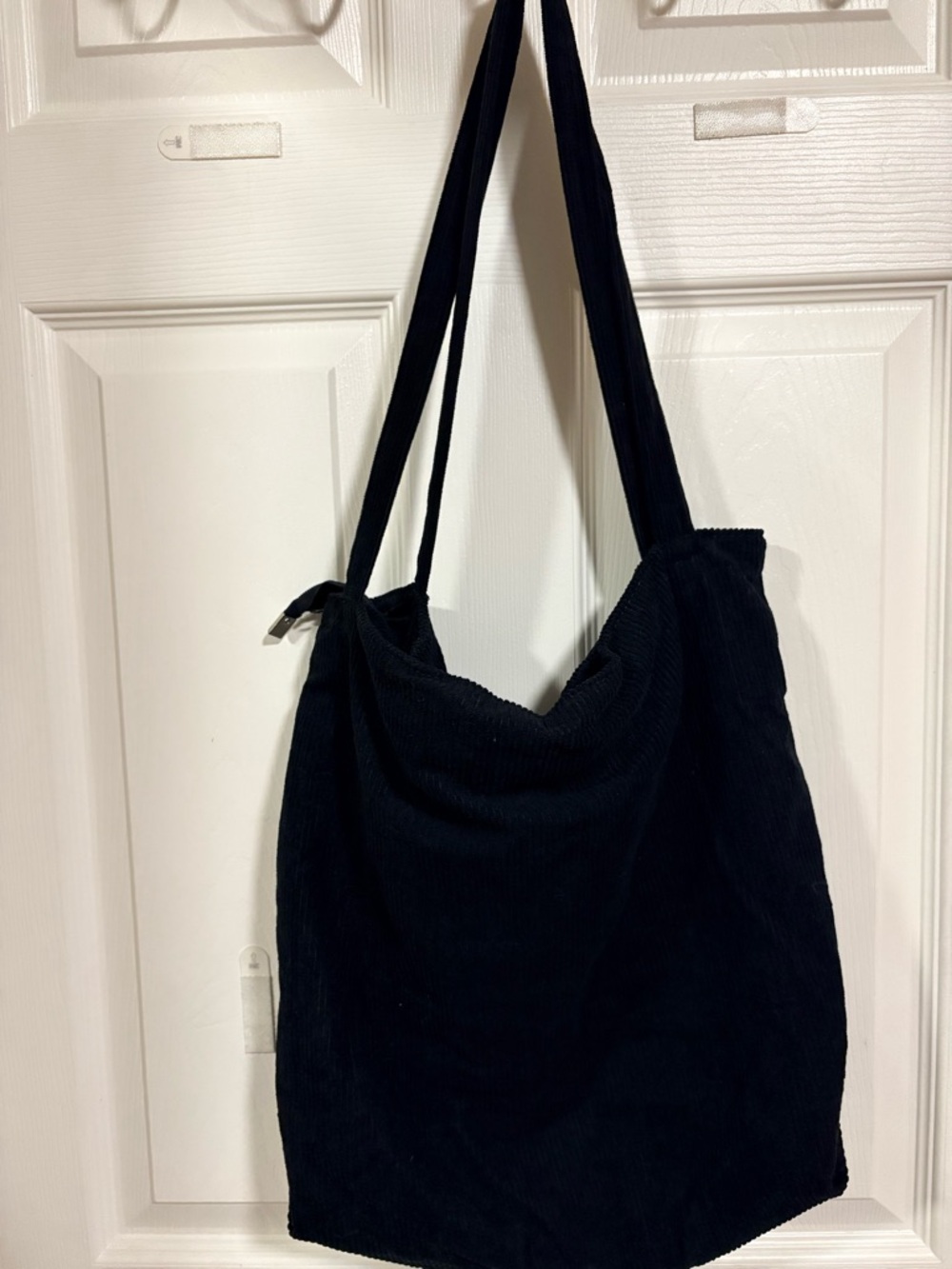 Amazon Black Corduroy Shoulder Bag